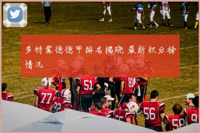 多特蒙德德甲排名揭晓 最新积分榜情况